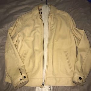 Daniel Cremieux Collection Leather Coat w/ Scarf